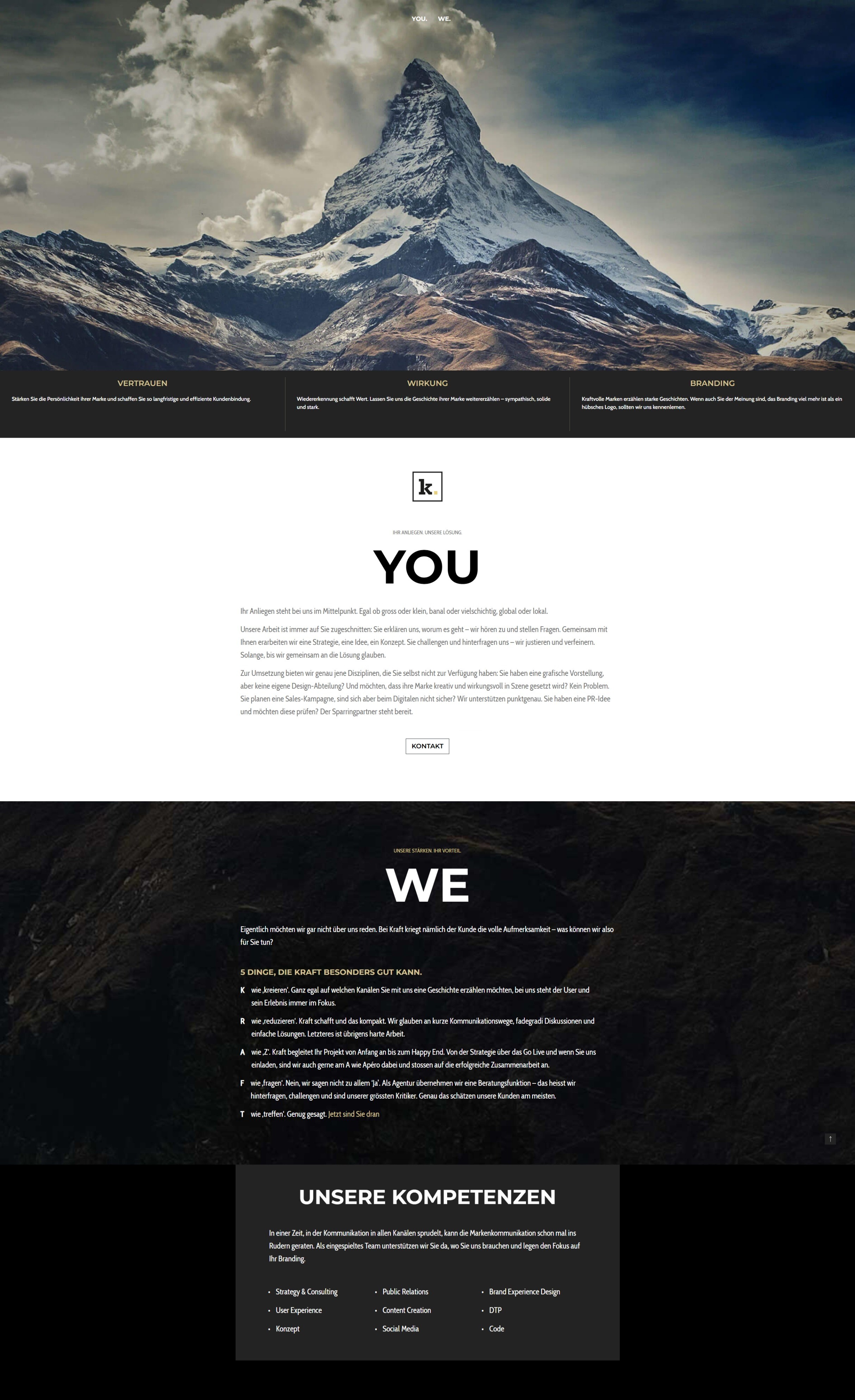 Website Kraft Agency